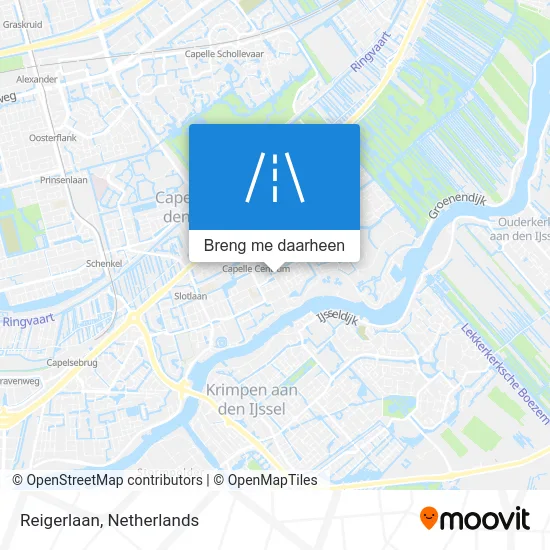 Reigerlaan kaart