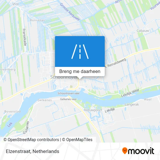 Elzenstraat kaart