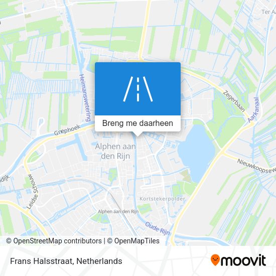 Frans Halsstraat kaart