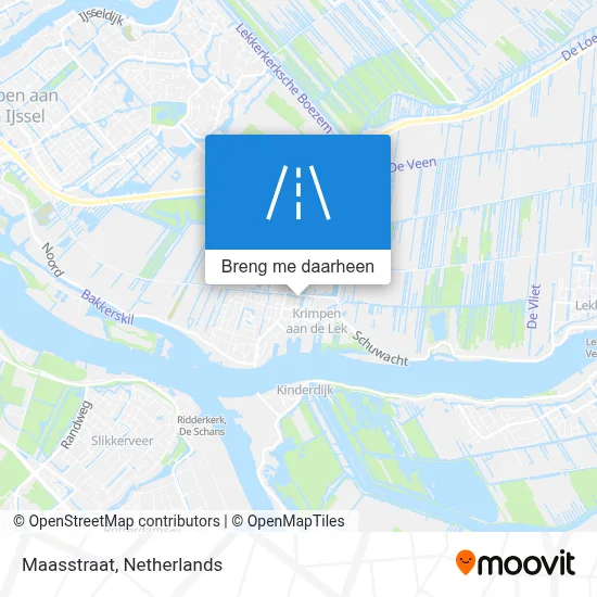 Maasstraat kaart