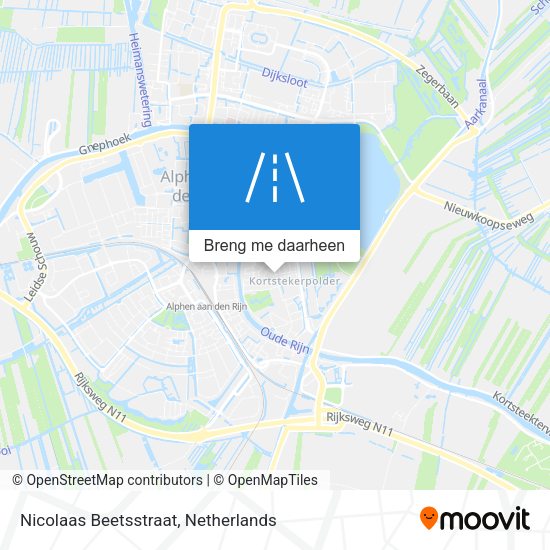 Nicolaas Beetsstraat kaart