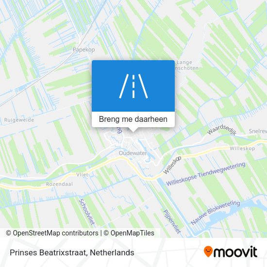 Prinses Beatrixstraat kaart