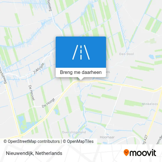 Nieuwendijk kaart