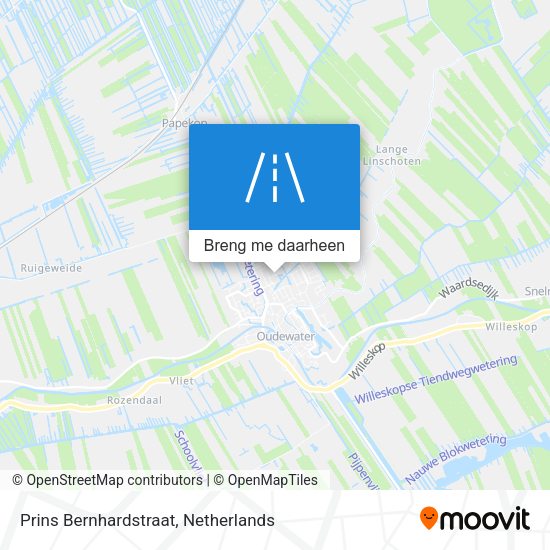 Prins Bernhardstraat kaart