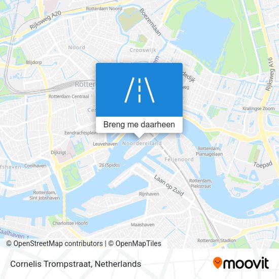 Cornelis Trompstraat kaart