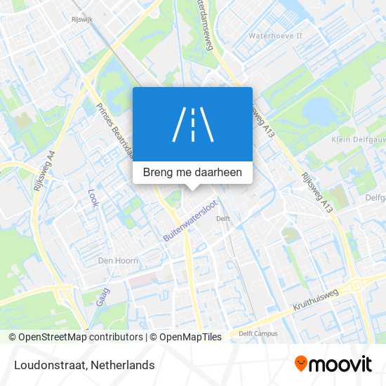 Loudonstraat kaart