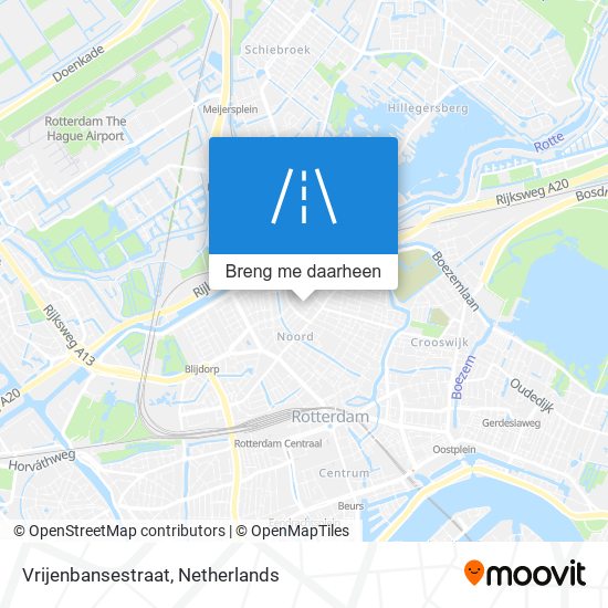 Vrijenbansestraat kaart