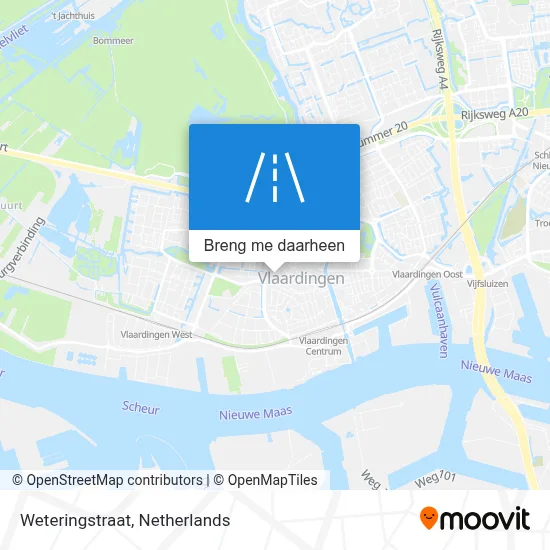 Weteringstraat kaart