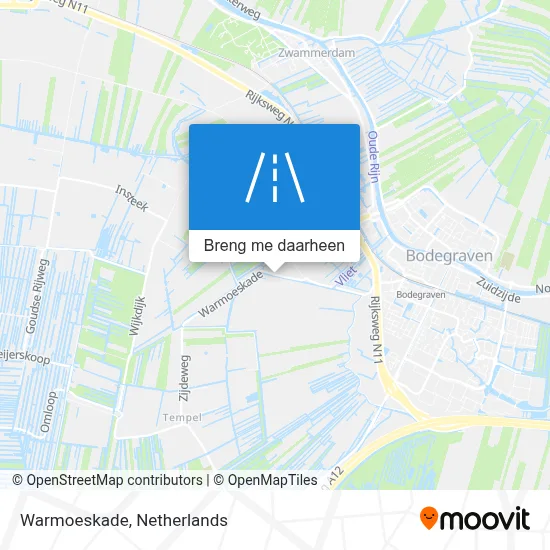 Warmoeskade kaart