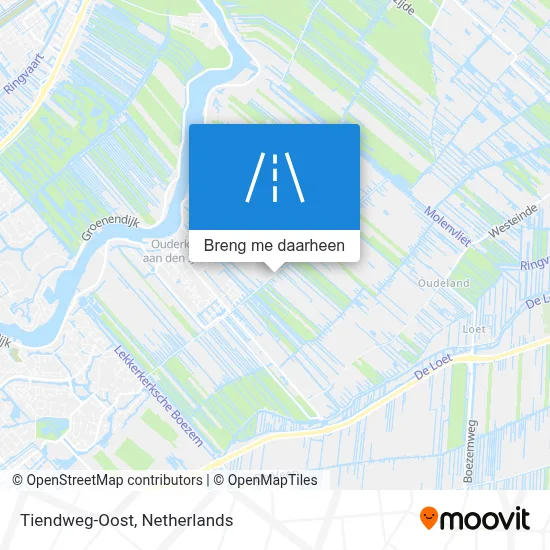 Tiendweg-Oost kaart