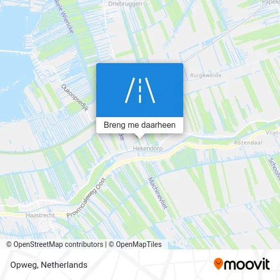 Opweg kaart