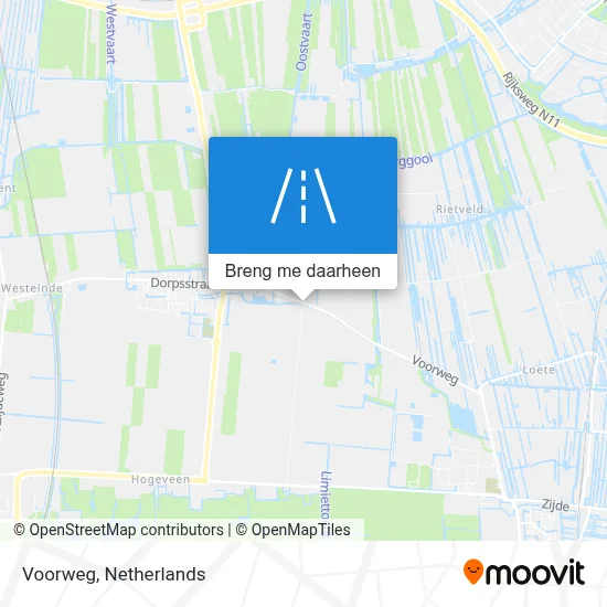 Voorweg kaart