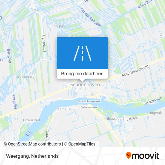 Weergang kaart