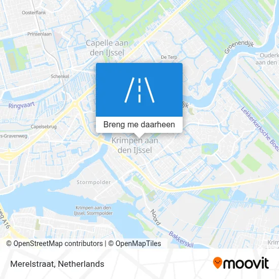 Merelstraat kaart