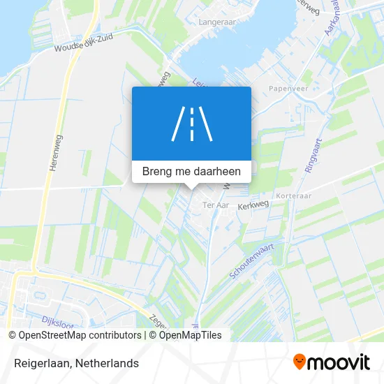 Reigerlaan kaart