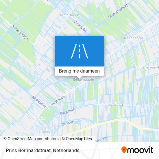 Prins Bernhardstraat kaart