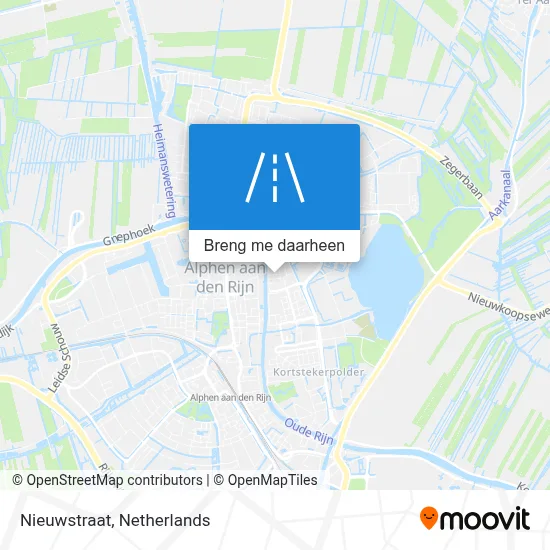 Nieuwstraat kaart