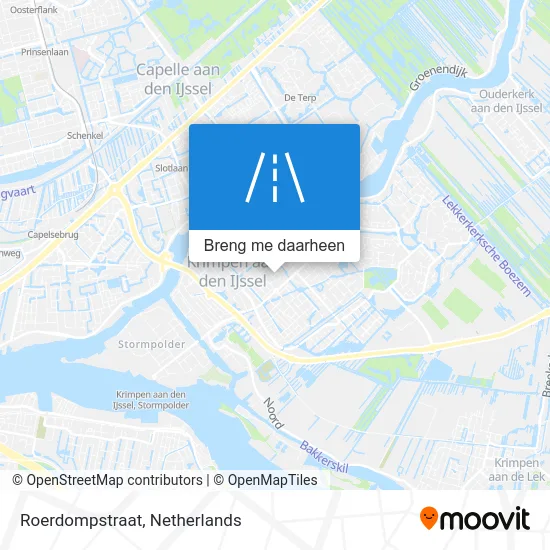 Roerdompstraat kaart