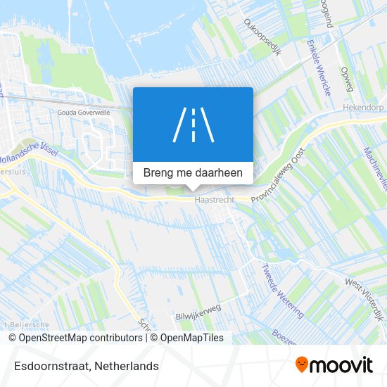 Esdoornstraat kaart