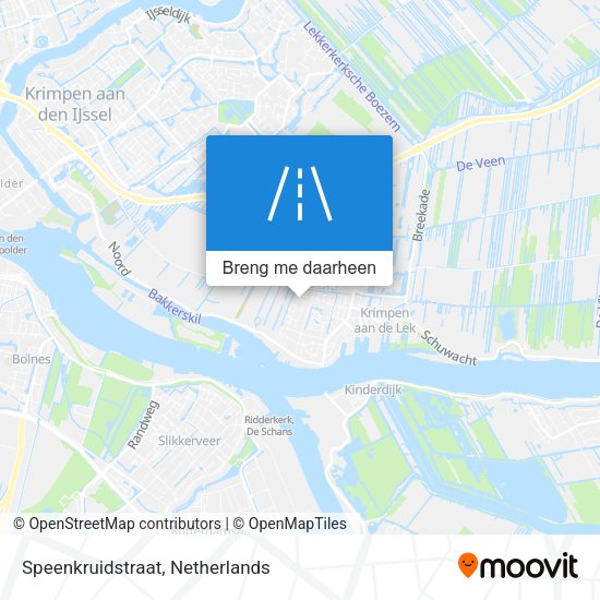 Speenkruidstraat kaart