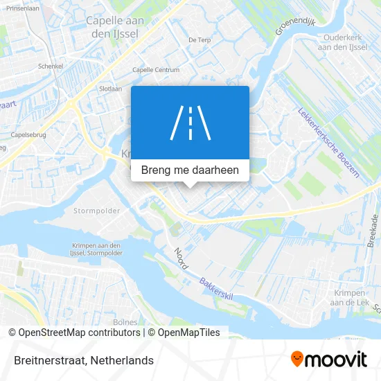 Breitnerstraat kaart