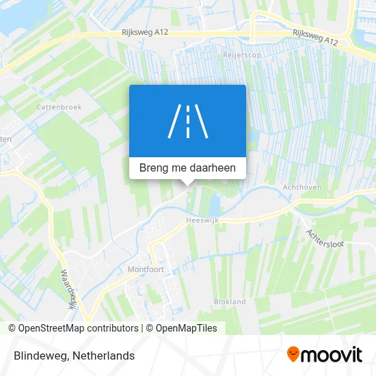 Blindeweg kaart