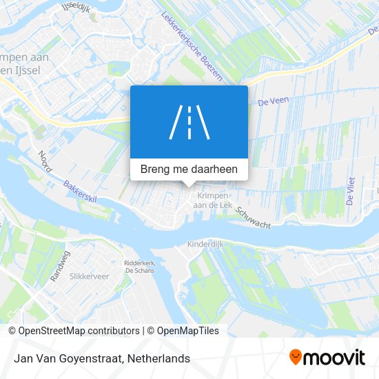 Jan Van Goyenstraat kaart