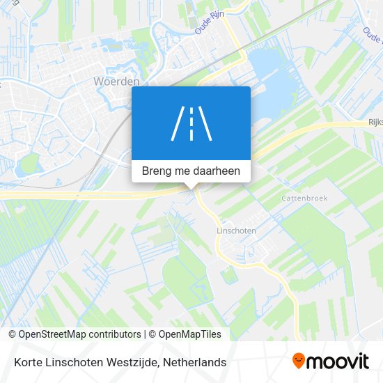 Korte Linschoten Westzijde kaart