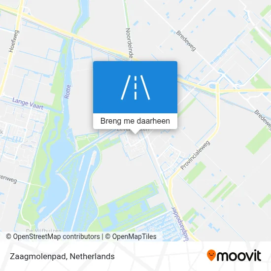 Zaagmolenpad kaart