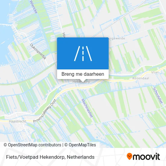 Fiets/Voetpad Hekendorp kaart