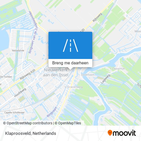 Klaproosveld kaart