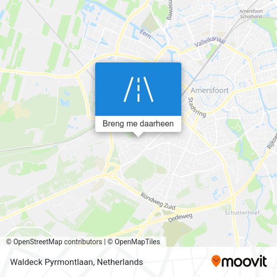 Waldeck Pyrmontlaan kaart