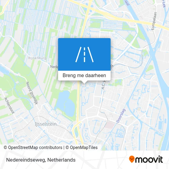 Nedereindseweg kaart