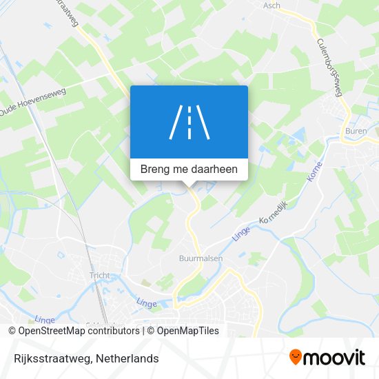 Rijksstraatweg kaart