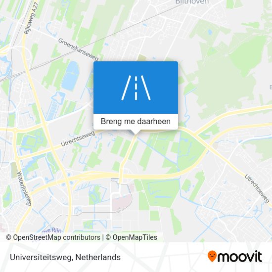 Universiteitsweg kaart