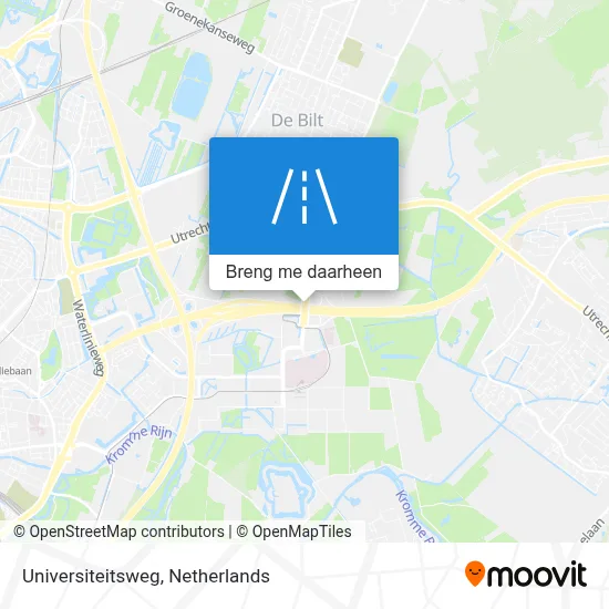 Universiteitsweg kaart