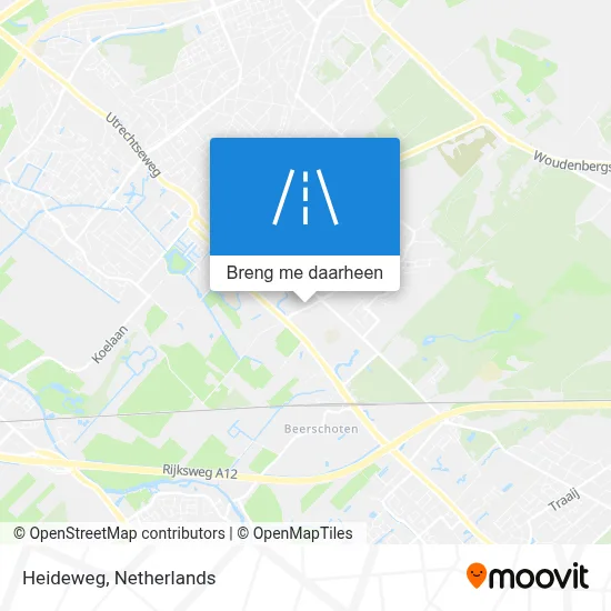Heideweg kaart