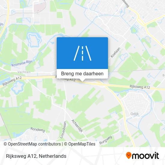 Rijksweg A12 kaart