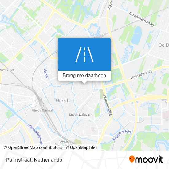 Palmstraat kaart