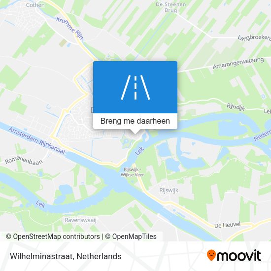 Wilhelminastraat kaart