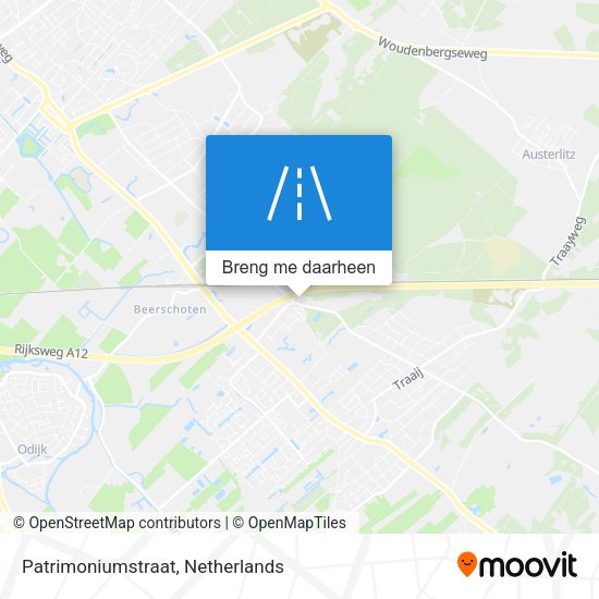 Patrimoniumstraat kaart
