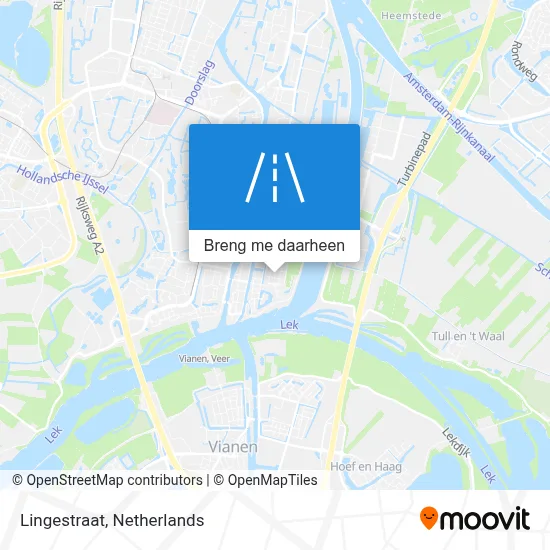 Lingestraat kaart