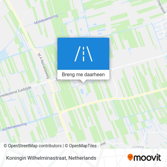 Koningin Wilhelminastraat kaart