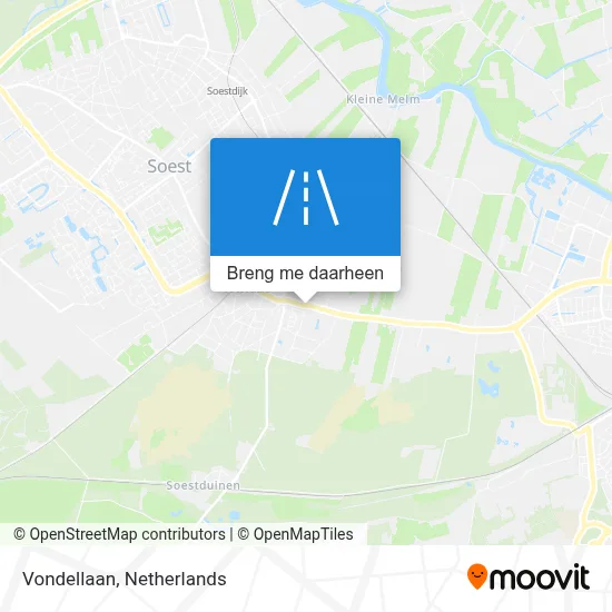 Vondellaan kaart
