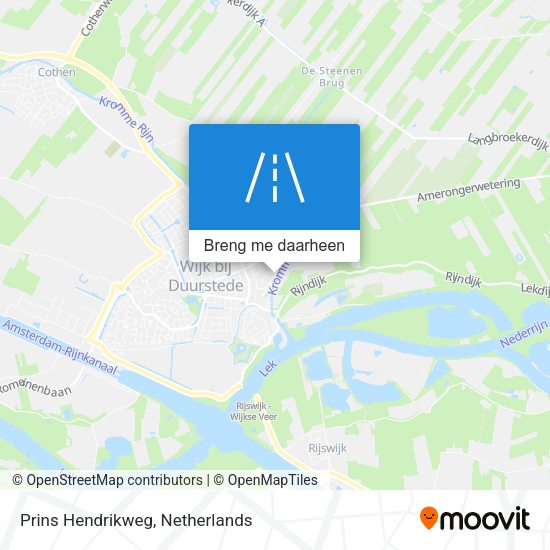 Prins Hendrikweg kaart