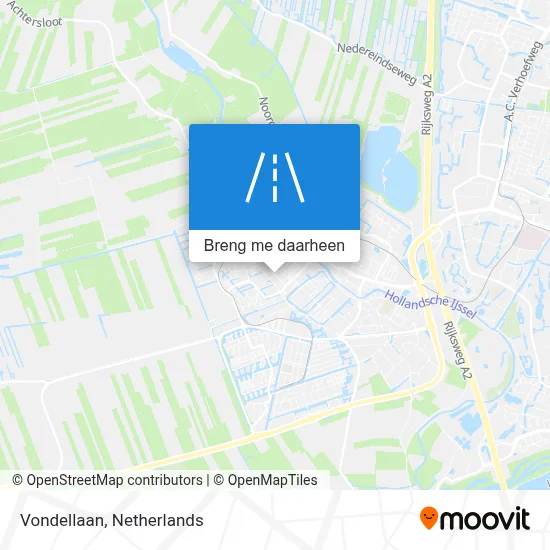 Vondellaan kaart
