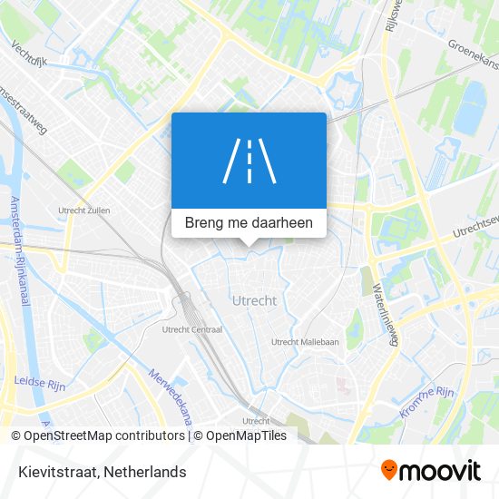 Kievitstraat kaart