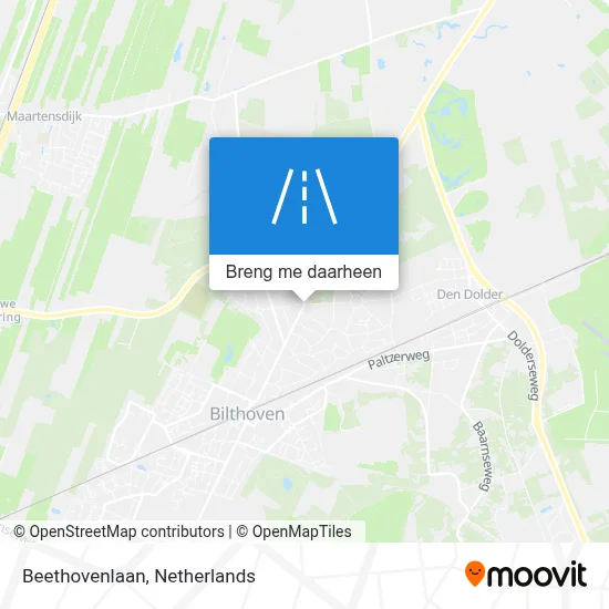 Beethovenlaan kaart
