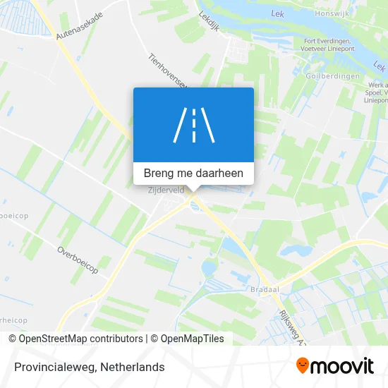 Provincialeweg kaart