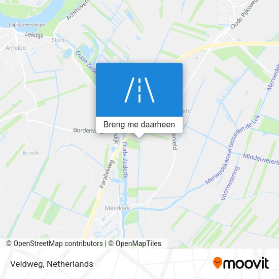 Veldweg kaart